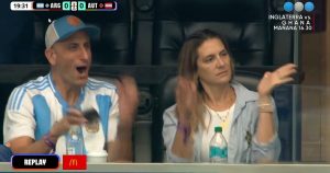 Manu Ginobili gritando por Argentina